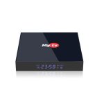 tv box Android 12.0 Ram 4GB Rom 32GB , supports Wi-Fi Dual band 2.4 /5G, equipped with an HDMI output, two USB outputs, an Ethernet output, and a memory card output, and works with 4K resolutio