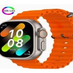 HK8 Pro Max 2.12" AMOLED screen Ultra Smart Watch Series 8 49mm Memory 256MB Battery 320mAh Compass NFC Waterproof IP68 Wireless Charging Orange