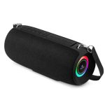 Kisonli Premium Q28 Stereo Super Bass RGB 10W Portable Speaker, 1800mAh (3-8 Hr), Built-In Calling MIC, AUX-USB/TF/FM