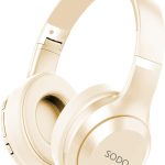 Headset SD-1121 Wireless Stereo Over Ear Headphones With Microphone Beige