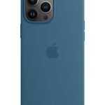 iPhone 13 Pro Max Silicone Case with MagSafe Blue jay