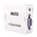 VGA To HDMI HD Video Converter white