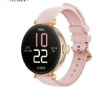 Kieslect pura Smart Watch color Gold 1.19 inch AMOLED Ultra-clear Screen. ● Stylish and streamlined frame design. ● Double strap.