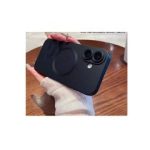 Phone Case for iPhone 14 max Magnetic Case [Adaptation with Magsafe] Matte Luxury Soft Metallic Luster Design for iPhone 14 max with Camera Protector-Black