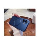 Phone Case for iPhone 14 max Magnetic Case [Adaptation with Magsafe] Matte Luxury Soft Metallic Luster Design for iPhone 14 max with Camera Protector-Blue