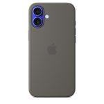 Apple iPhone 16 plus  Silicone Case With MagSafe - Stone Gray