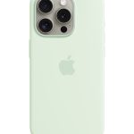 Apple iPhone 15 Pro Silicone Case with MagSafe - Soft mint