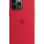 iPhone 13 Pro Max Silicone Case with MagSafe Red