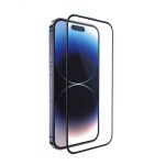 JOYROOM  JR-MLG0276 iPhone 16 15 Screen Protector 6.1-Inch 2.5D Full Screen with Black Edge, Easy Installation Frame, Military-Grade Protection, Scratch Resistant, Anti-Fingerprint, Bubble Free