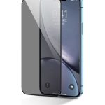 JOYROOM JR-Z36 Tempered Glass Screen Protector (2.5D Full Screen with Black Edge) for iPhone 15 Pro Max 6.7" (Privacy+Dustproof) Black