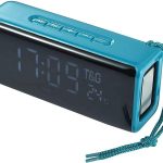 TG174 Bluetooth Speaker Wireless Column Loudspeaker Sound System Desktop Alarm Clock Function Subwoofer Boombox Caixa De Som - Sky Blue