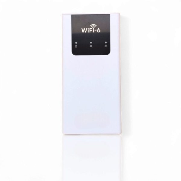 Portable Wireless Router, WiFi6 Card-Free, 8000mAh Power Bank with 2 Type-C Ports and Ethernet Port - A50WS