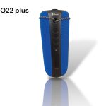 Kisonli Q22 Plus 16W Waterproof Wireless Bluetooth Speaker, Supports USB/ TF card /aux / Radio /BT - Blue