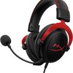 Cloud III Wired Gaming Headset, For PC / PS5 / PS4 / Xbox Series, Angled 53mm Drivers, Noise Cancelling, With LED Mic Mute Indicator, 10Hz-21kHz Frequency Response, Black/Red | 727A9AA