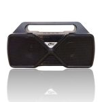 Zero Z305 Portable Wireless Solar Powered Rechargeable Speaker with FM Radio, Big Sound, High Quality, Flashlight, Memory Card & USB Flash - Black