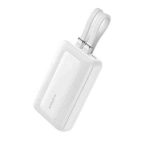 Anker A1680621 10000 mAh Anker Zolo Power Bank10000mAh 30W Max Fast Portable Charger with Built-in USB-C and MFi Certified Lightning Cables white