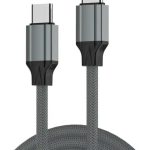 LDNIO LC441C 65W Fast Charging Data Cable Type-C To Type-C With 1M Length With Preventing Overheating Feature - Grey