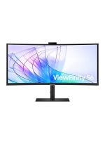 SAMSUNG LS34C650VAMXUE - 34 inch ViewFinity Ultra WQHD 100hz Monitor, 5ms , 5MP IR Camera, In Build Speaker, Eye Saver Mode, FreeSync, KVM Switch, S6 S65VC Monitor Black