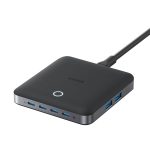 Anker A2155 Nano Charger, 6-Port Charging Station With Ultra-Fast 130W Output, 4 USB C, 2 USB A Ports, Compact and Stylish, For iPhone 16/15/14 Series, iPad, MacBook, Pixel, Galaxy, and More(Non-Battery) - Black