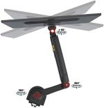 Nb H100 Professional 17-30" Monitor Holder Arm Stand with Shock Absorbers & Lift - Image 2