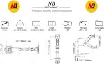 Nb H100 Professional 17-30" Monitor Holder Arm Stand with Shock Absorbers & Lift - Image 3