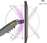 Nb H100 Professional 17-30" Monitor Holder Arm Stand with Shock Absorbers & Lift - Image 4
