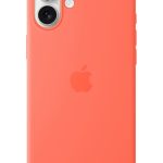 Apple iPhone 16 Plus Silicone Case With MagSafe – Tangerine