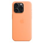 Apple iPhone 15 Pro Max Silicone Case with MagSafe - Orange Sorbet MT1W3ZM/A