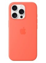 Apple B0DZ758DG8 iPhone 16 Pro Silicone Case with MagSafe Tangerine