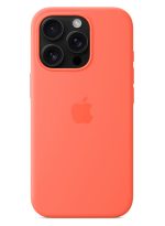 Apple B0DZ758DG8 iPhone 16 Pro Silicone Case with MagSafe Tangerine - Image 4