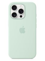 Apple B0DZ76492M iPhone 16 Pro Silicone Case with MagSafe Aquamarine