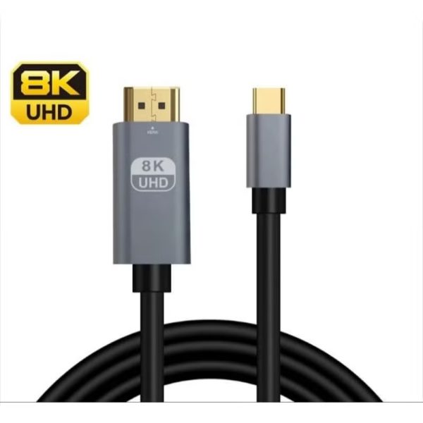 Generic 8K 60Hz 4K 120Hz USB C Type C to HDMI Cable 8K Thunderbolt4/3 Phone Laptop to TV Converter TH001