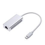Type C USB-C USB 3.1 to RJ45 Gigabit Ethernet 1000Mbps LAN Network Adapter Silver 202082