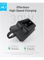 Anker A1688 10000 mAh 10000 mAh Zolo Power Bank, 30W High-Speed Portable Charger with Built-In USB-C Cable, Fast Charging Battery Pack for iPhone 16/16 Plus/16 Pro/16 Pro Max/15/14/13 Series, Galaxy, iPad, and More Black - Image 5