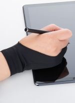 3-Layer Palm Rejection Digital Art Gloves, Two-Finger Drawing Gloves for Tablet (M) - ST-3FC