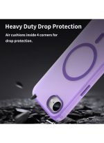 Drop-resistant, reinforced plastic back cover compatible with iPhone 16e - Purple - Image 3