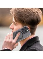 Drop-resistant, reinforced plastic back cover compatible with iPhone 14 Pro Max - Black - Image 5