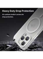 Drop-resistant, reinforced plastic back cover compatible with iPhone 13 Pro Max - Clear - Image 7