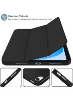 Case for iPad 10th Generation 10.9 Inch, 2022 & ipad 11th genration 2025 Case with Pencil Holder - Protective Trifold Stand Smart Cover [Support Touch ID & Auto Wake/Sleep] comaptiple with (A3354/A3355/A3356 /A2696/A2757/A2777) , Black - Image 8
