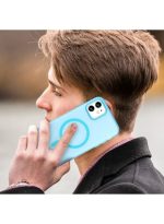 Drop-resistant, reinforced plastic back cover compatible with iPhone 11 - Blue - Image 3