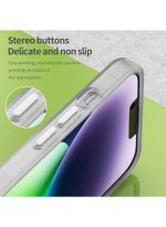 Drop-resistant, reinforced plastic back cover compatible with iPhone 14 - Clear - Image 4