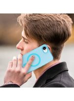 Drop-resistant, reinforced plastic back cover compatible with iPhone 16e - Blue - Image 2