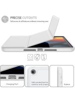 Case for iPad 10.2-Inch (9th/8th/7th Generation, 2021/2020/2019),Clear Shockproof Back Cover Built-in Pencil Holder,Auto Sleep/Wake (Grey) - Image 3