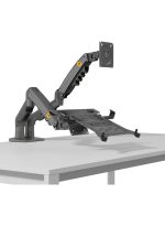 NB NORTH BAYOU Nb F160-FP Dual Arm 17-27" Monitor Holder And Laptop Stand - Image 2