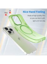 Drop-resistant, reinforced plastic back cover compatible with iPhone 12 Pro Max - Green - Image 3