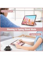 Case for iPad Pro 11 Case 2022/ 2021 /air4/air5 10.9 "/ ipad air6/air7 11" with Pencil Holder Premium Protective Case Cover with Soft TPU Back and Auto Sleep/Wake Feature for iPad Pro 11 comaptiple with (A2228 / A2231 / A2068 / A2230) , Pink - Image 3