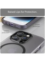 Drop-resistant, reinforced plastic back cover compatible with iPhone 16 Pro - Black - Image 3