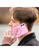 Drop-resistant, reinforced plastic back cover compatible with iPhone 11 - Pink - Image 3
