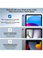 Case for iPad 10th Generation 10.9 Inch, 2022 & ipad 11th genration 2025 Case with Pencil Holder - Protective Trifold Stand Smart Cover [Support Touch ID & Auto Wake/Sleep] comaptiple with (A3354/A3355/A3356 /A2696/A2757/A2777) , Sky blue - Image 7