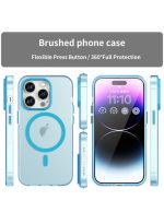 Drop-resistant, reinforced plastic back cover compatible with iPhone 13 Pro Max - Blue - Image 2